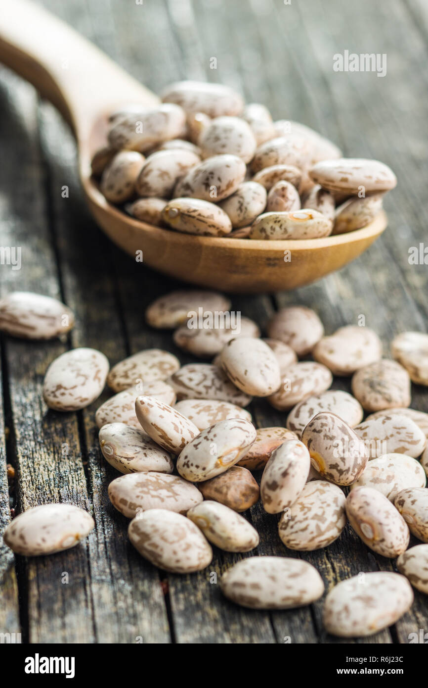 Dried borlotti beans Stock Photo Alamy