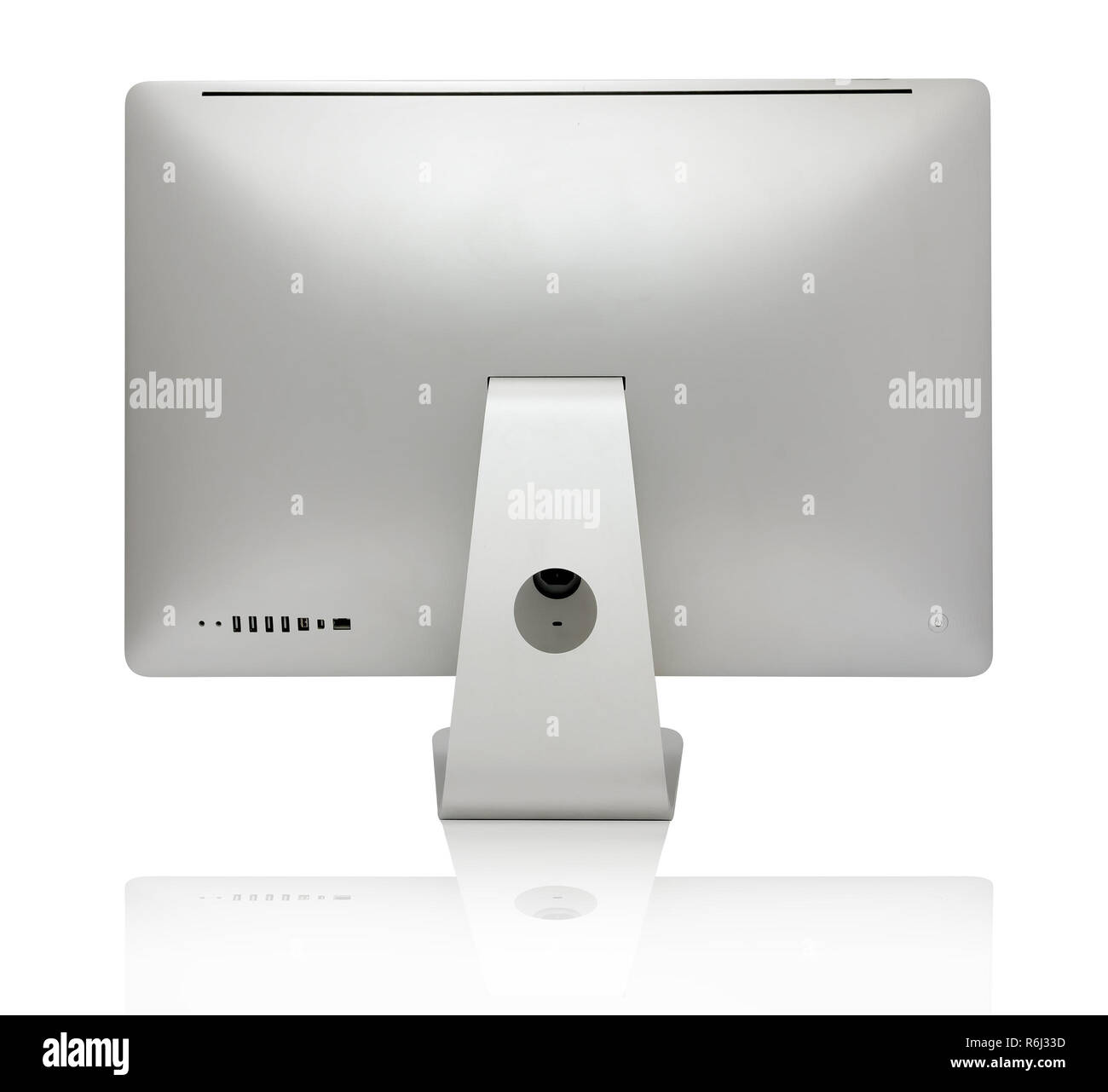 Back view black desktop Cut Out Stock Images & Pictures - Alamy