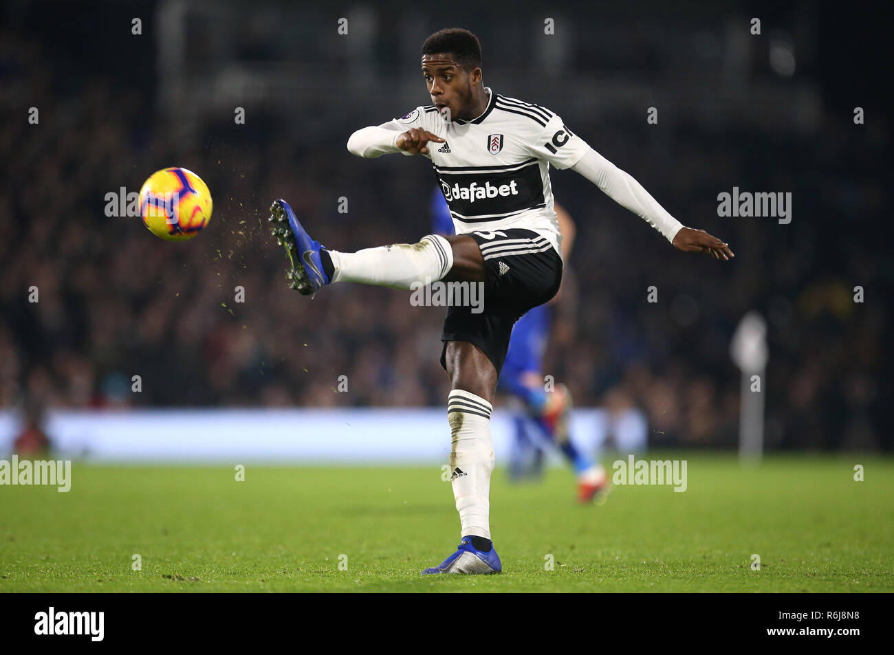 Fulham's Ryan Sessegnon in action during the Premier League match at Craven Cottage, London. PRESS ASSOCIATION Photo. Picture date: Wednesday December 5, 2018. See PA story SOCCER Fulham. Photo credit should read: Steven Paston/PA Wire. RESTRICTIONS: No use with unauthorised audio, video, data, fixture lists, club/league logos or 'live' services. Online in-match use limited to 120 images, no video emulation. No use in betting, games or single club/league/player publications. Stock Photo