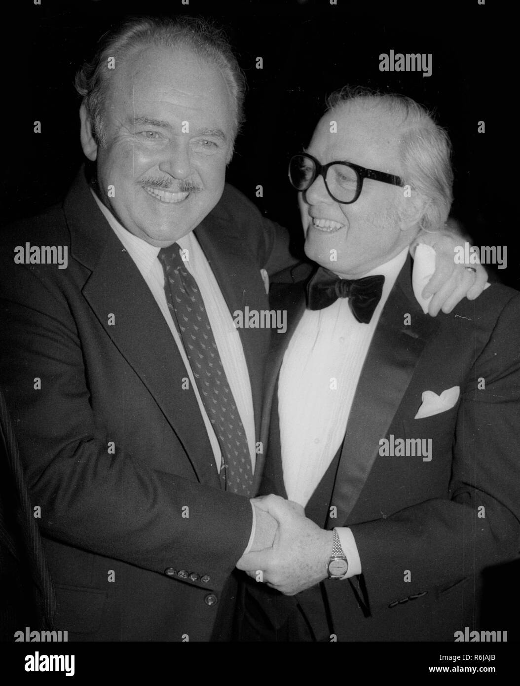 Carroll O’Connor and Richard Attenborough 1978 Photo By Adam Scull/PHOTOlink/MediaPunch Stock Photo