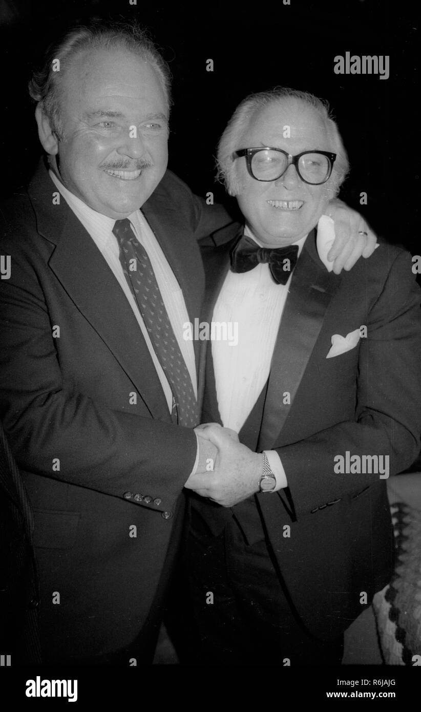 Carroll O’Connor and Richard Attenborough 1978 Photo By Adam Scull/PHOTOlink/MediaPunch Stock Photo