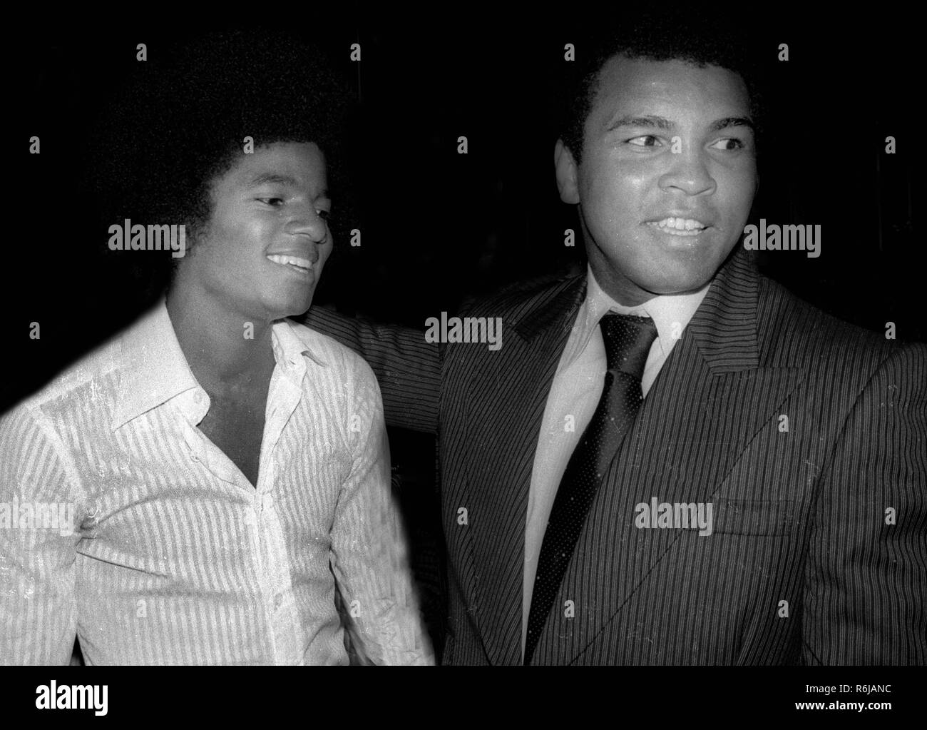 Michael Jackson and Muhammad Ali 1984 Photo By Adam Scull/PHOTOlink/MediaPunch Stock Photo