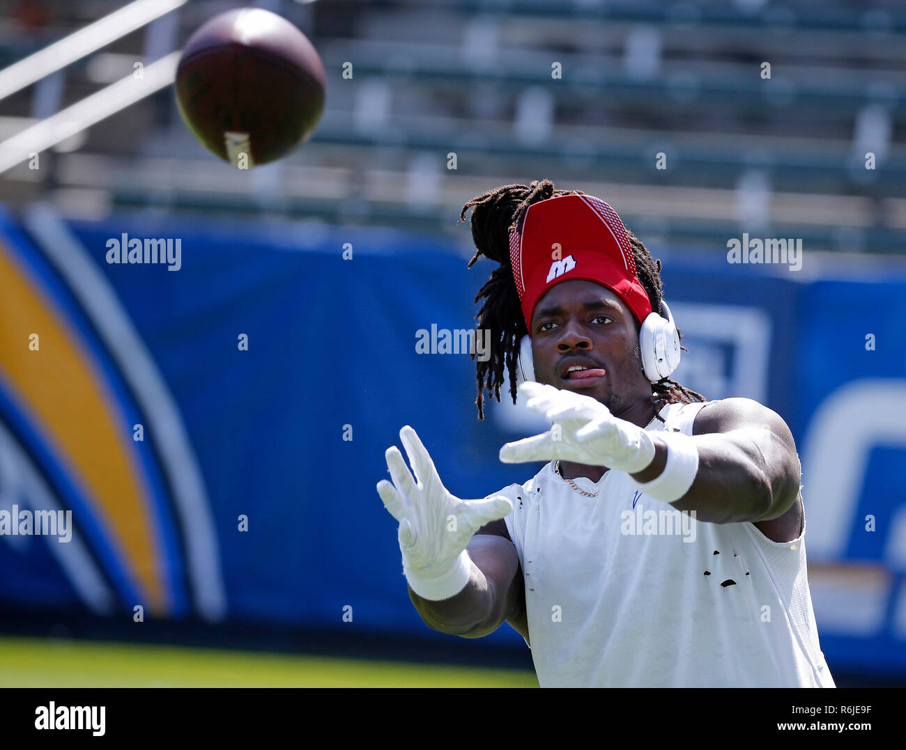 San Francisco 49ers Kendrick Bourne scores a touchdown as Los Angeles  Chargers Casey Hayward Jr. defends