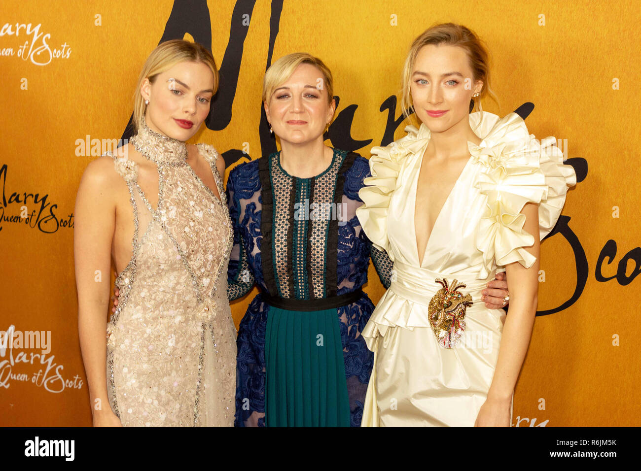 New York, USA. 4th Dec, 2018. (L-R) Margot Robbie, Josie Rourke, and