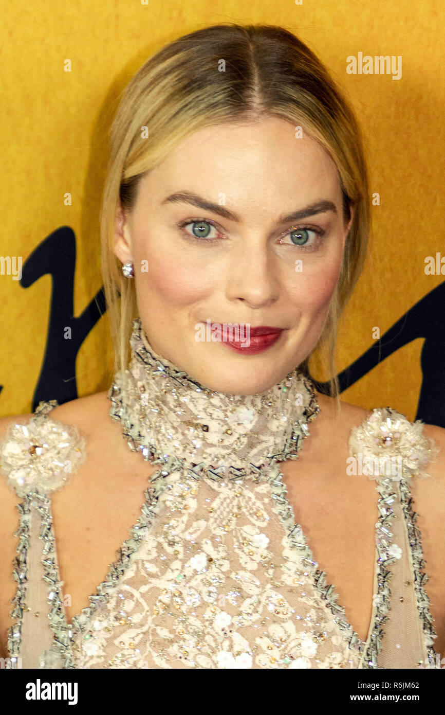 New York, USA. 4th Dec, 2018. Actress Margot Robbie attends the New York premiere of 'Mary, Queen of Scots' at the Paris Theater in New York City on December 4, 2018. Credit: Jeremy Burke/Alamy Live News Stock Photo