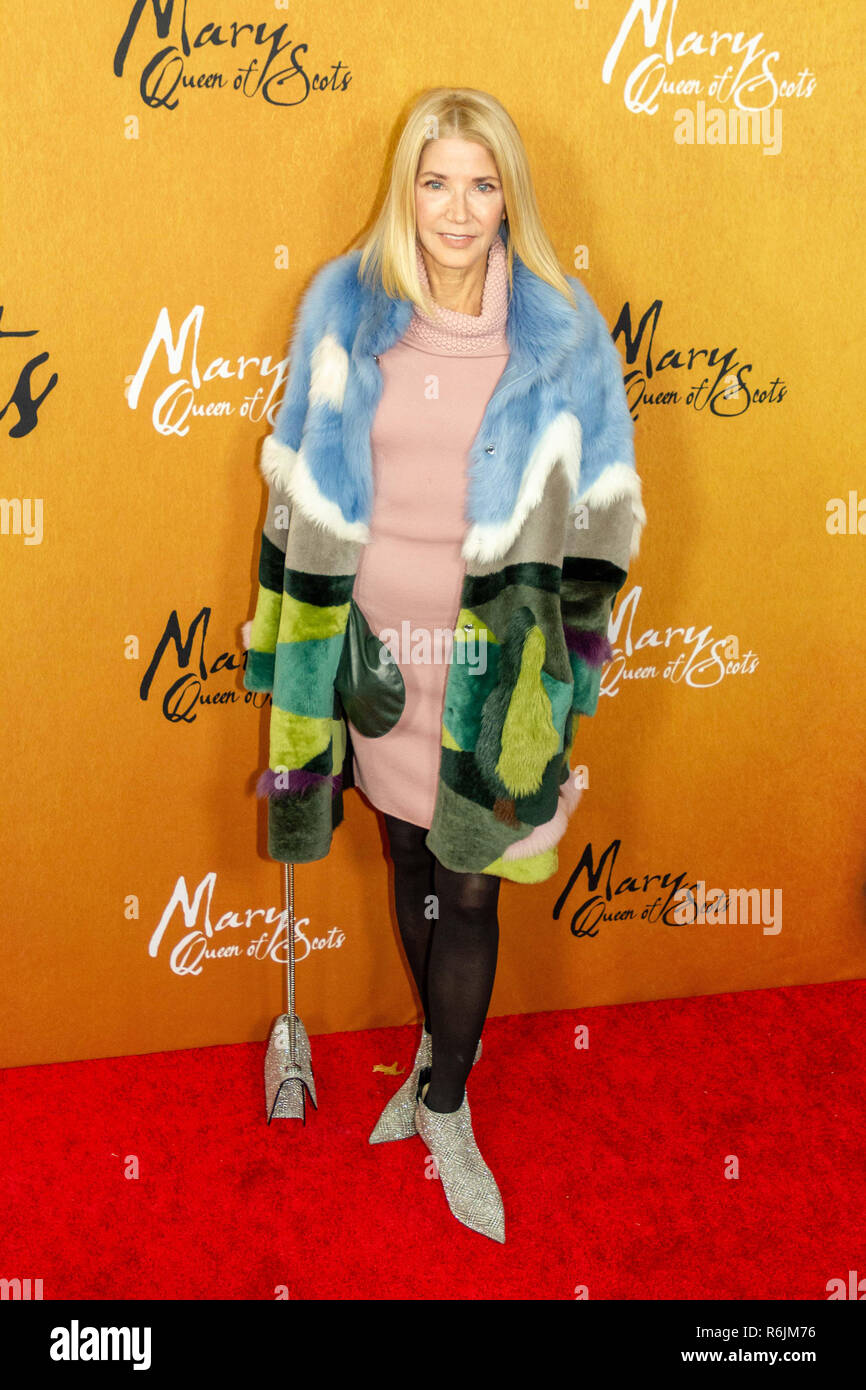 New York, USA. 4th Dec, 2018. Author Candace Bushnell attends the New York premiere of 'Mary, Queen of Scots' at the Paris Theater in New York City on December 4, 2018. Credit: Jeremy Burke/Alamy Live News Stock Photo