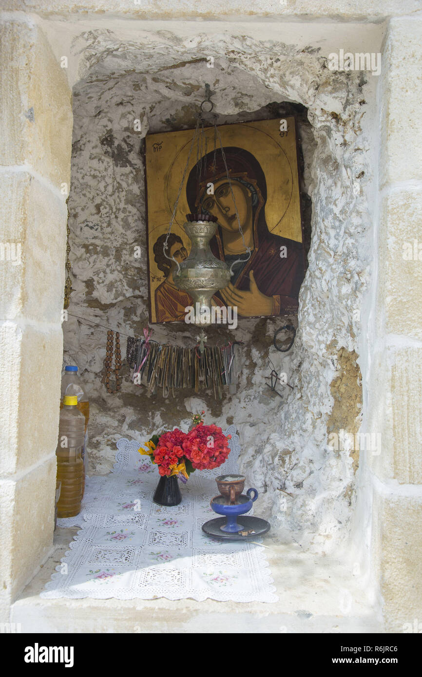 Chania, Crete Island, Greece. 2nd Apr, 2017. Panagia Chrysoskalitissa ...