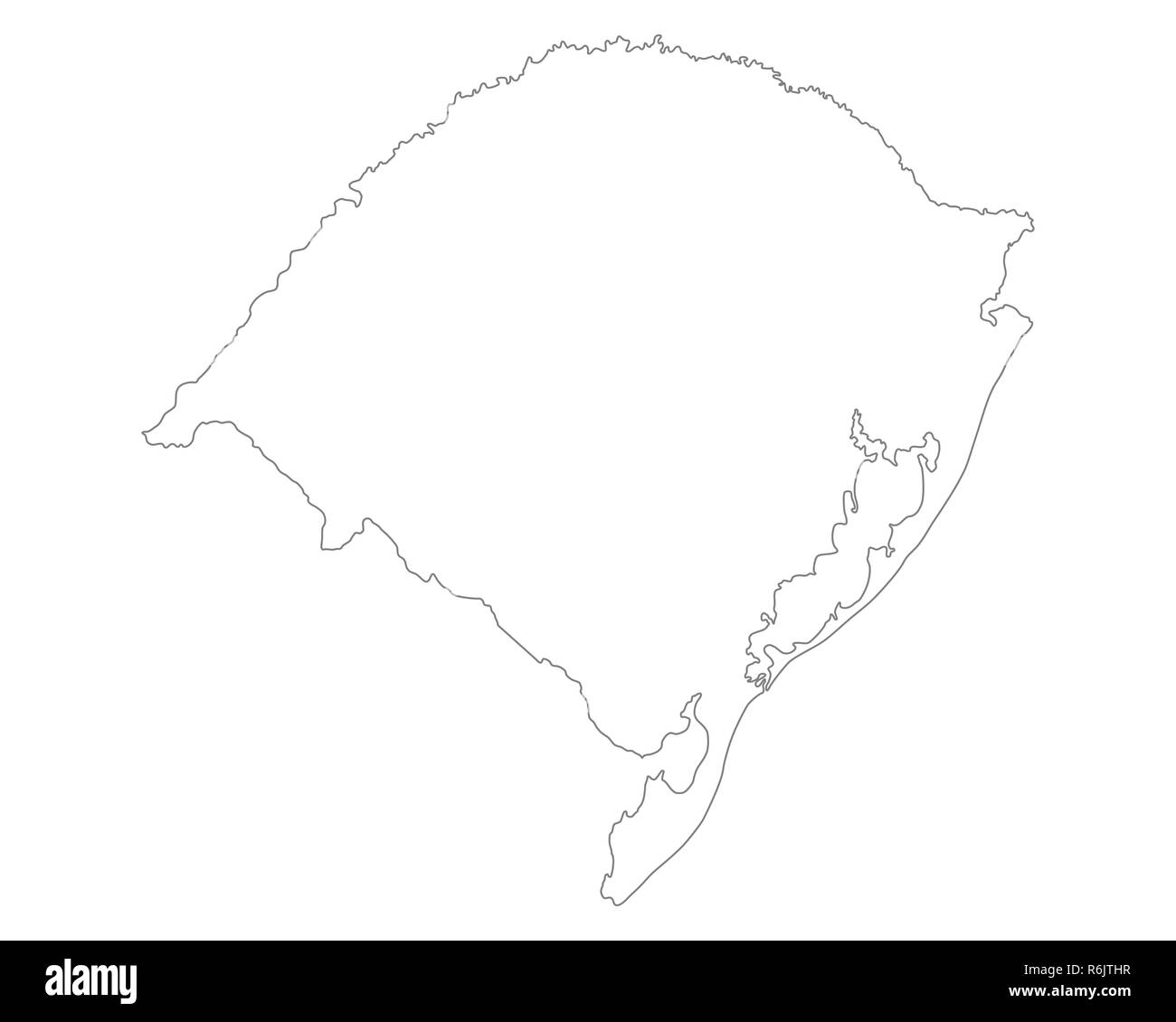 map of rio grande do sul Stock Photo Alamy