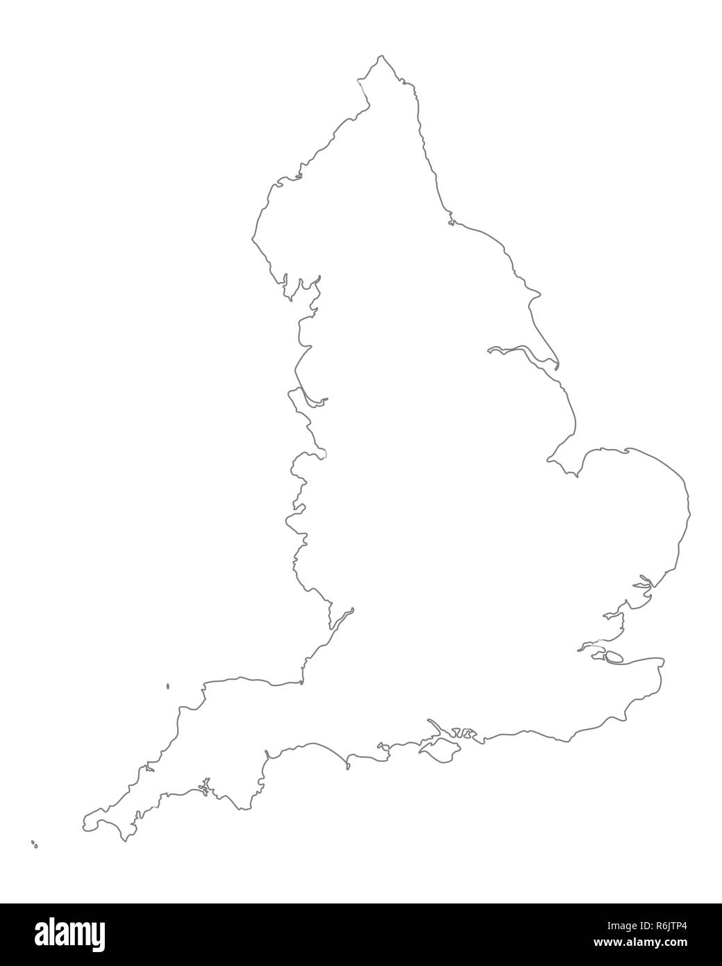 Map england white background hires stock photography and images Alamy