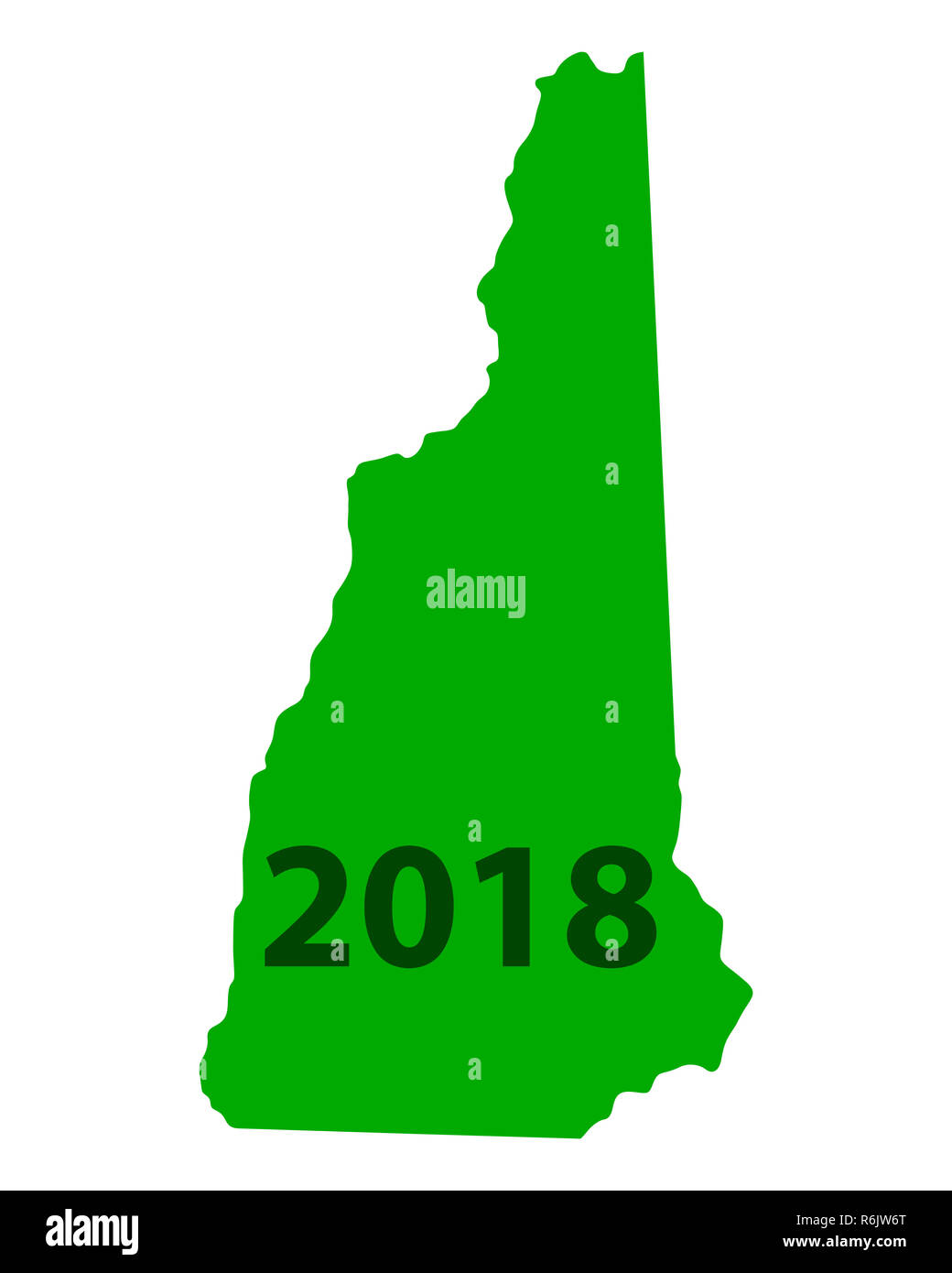 map of new hampshire 2018 Stock Photo Alamy