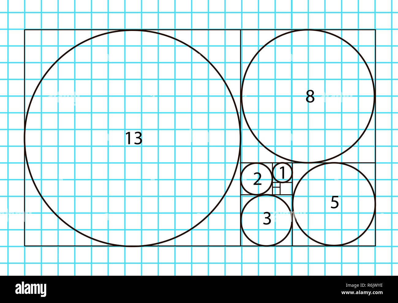 Golden Ratio Template Vector Divine Proportions Golden Proportion Universal Meanings Stock Photo Alamy