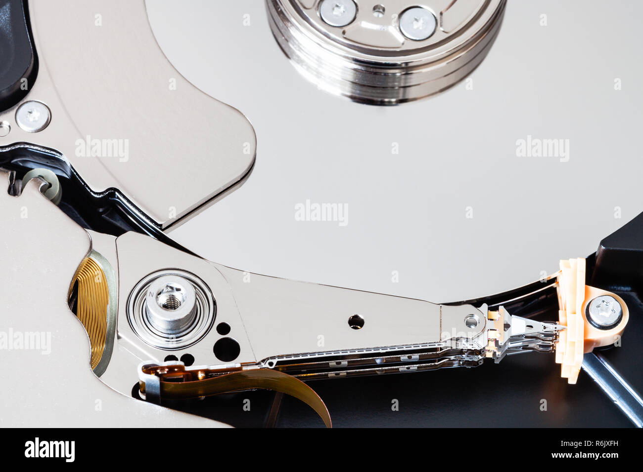 mechanism of internal hard disk drive Stock Photo Alamy