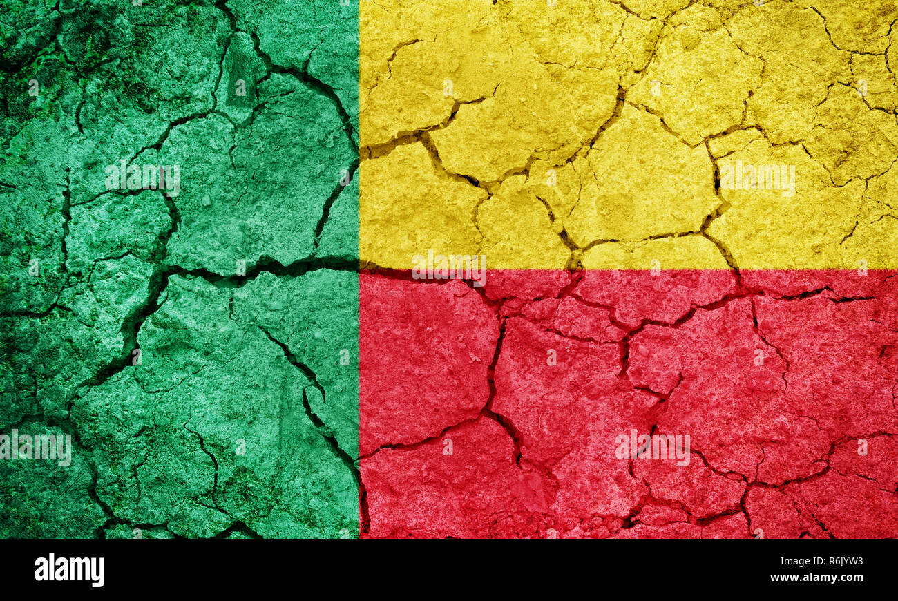 Republic of Benin flag Stock Photo