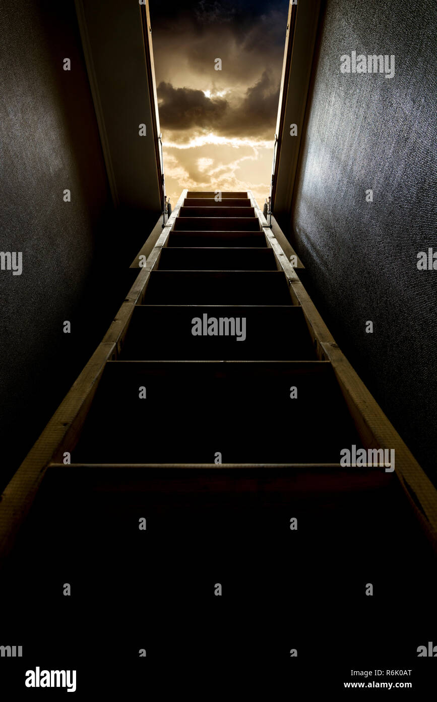 Stairway to heaven concept hi-res stock photography and images - Alamy