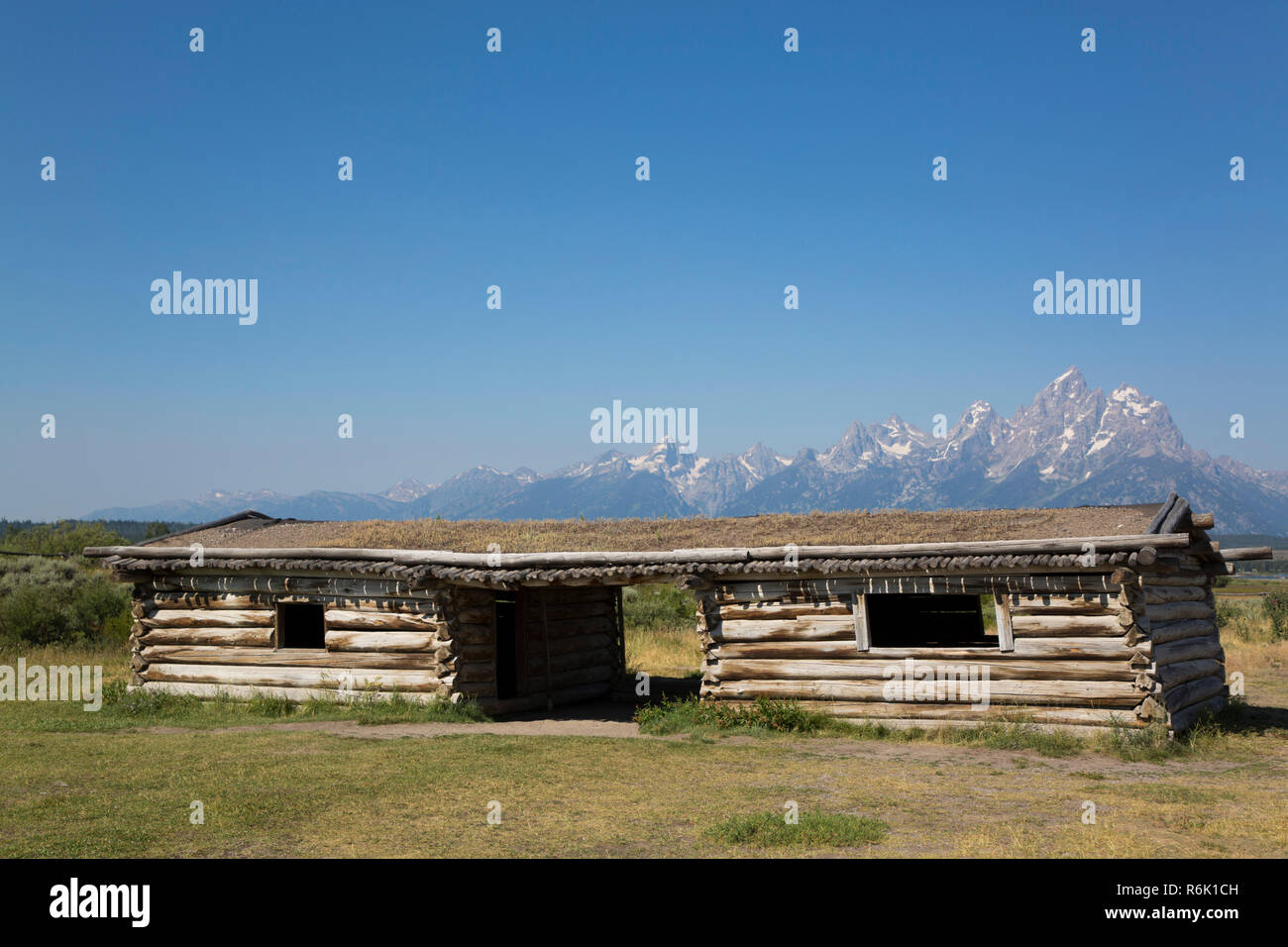 Cunningham Cabin, Grand Teton National Park, Wyoming, USA Stock Photo