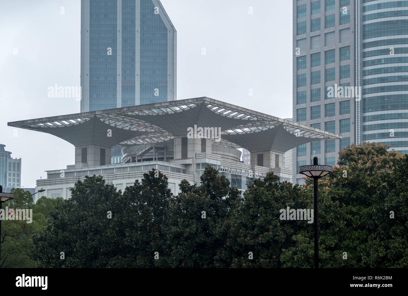 Shanghai Grand Theatre building exterior Stock Photo - Alamy