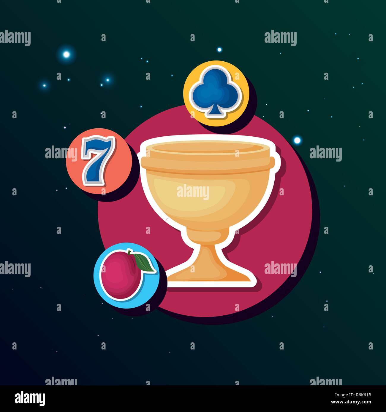 jackpot bingo winner trophy clip art