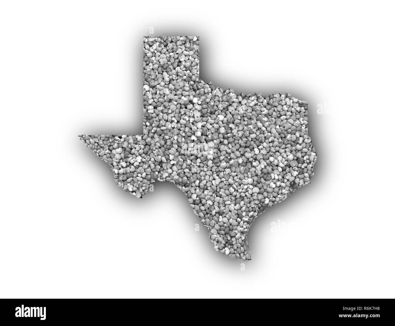 Map of texas state Black and White Stock Photos & Images - Alamy