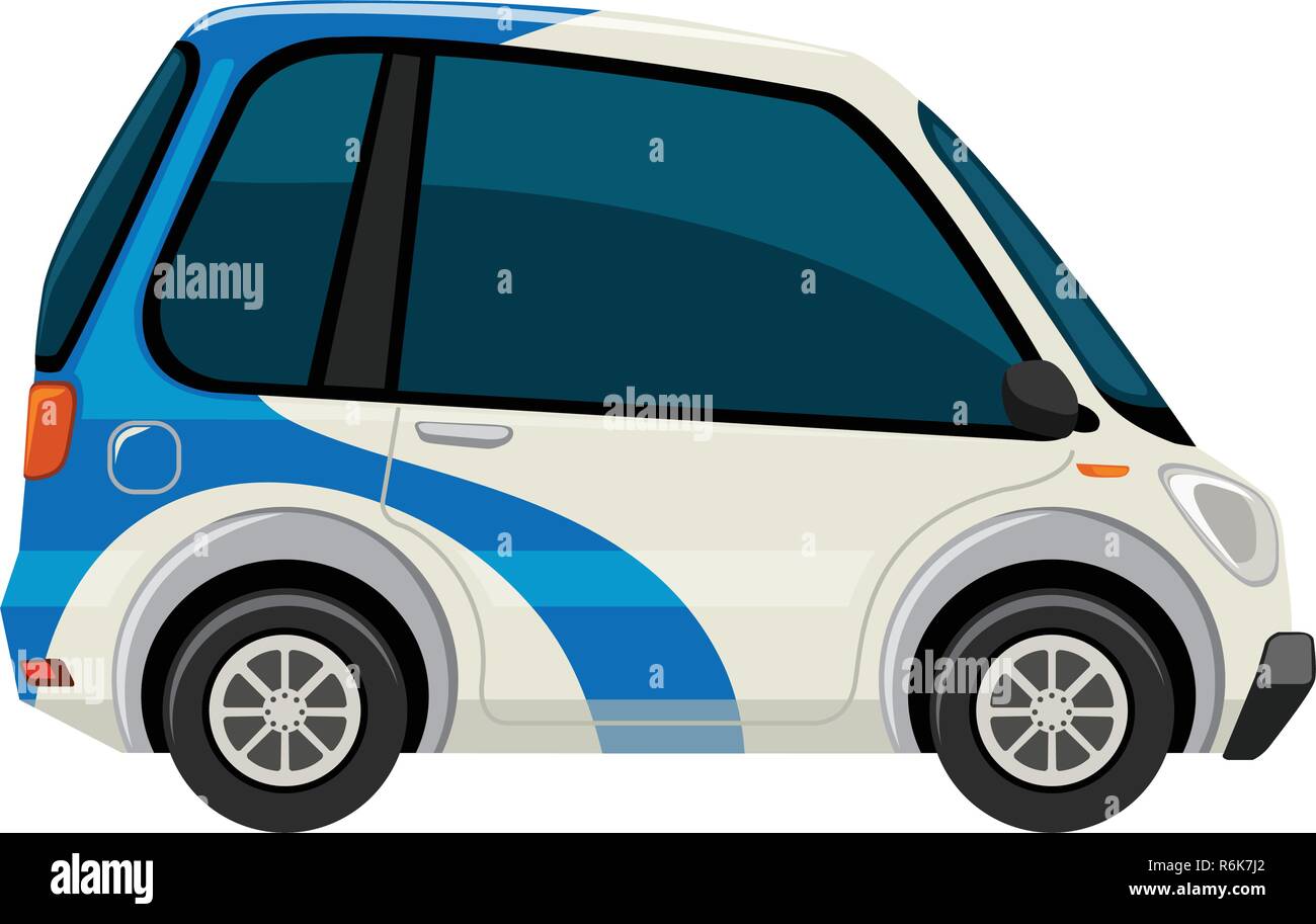 an-electric-car-on-white-background-illustration-stock-vector-image