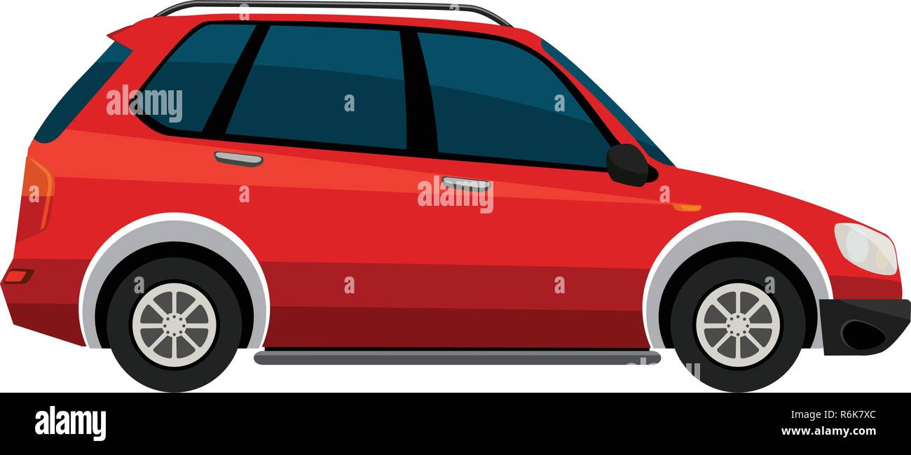Electric car on white background illustration Stock Vector Image & Art ...