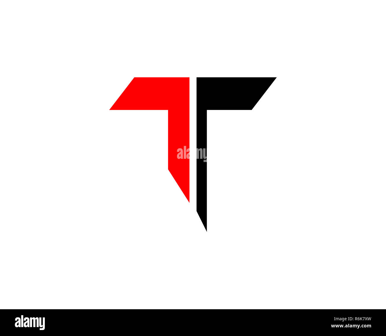 t letter logo Stock Photo