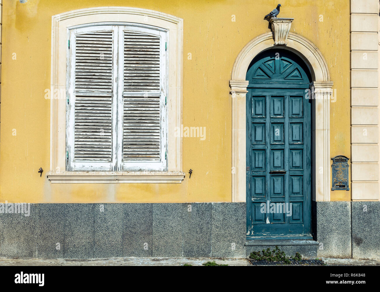 Ancient door and window Stock Photo - Alamy
