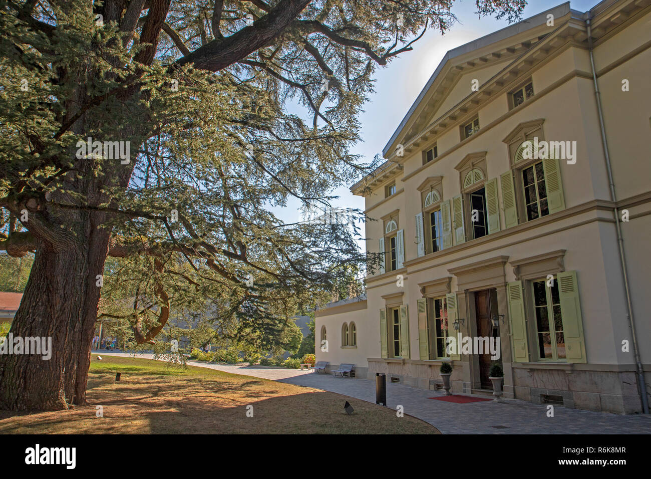 Charlie Chaplin's mansion in Vevey, now the centrepiece of the Chaplin
