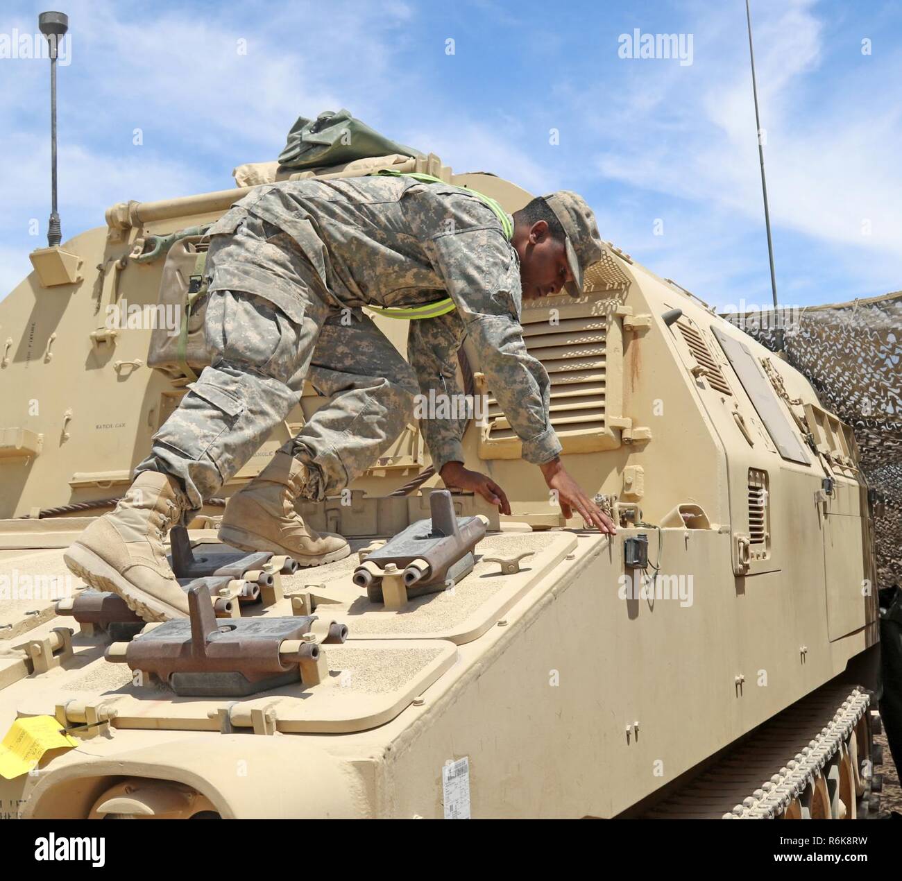 Spc. Demarlin M. Lee, a field artillery automated tactical data system