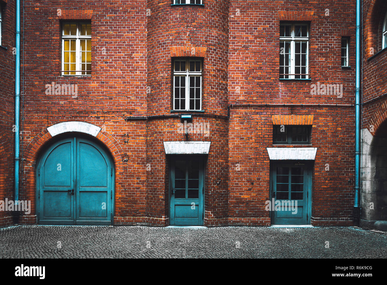 Choice between three different doors. Choosing the right way. Business concept of making decision Stock Photo