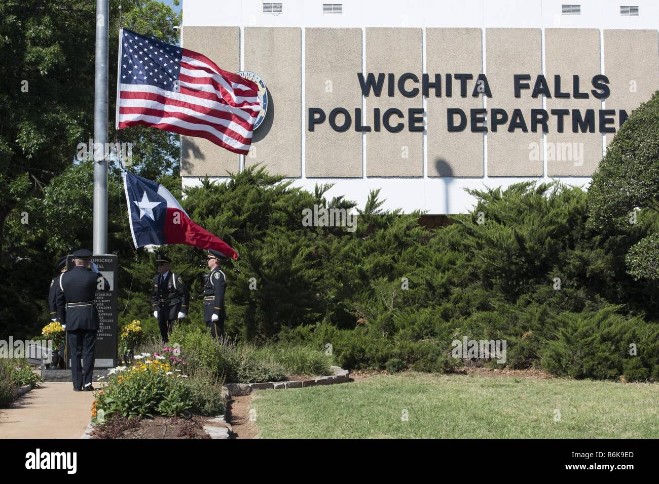 Law enforcement officers from the Wichita Falls, Texas, Police