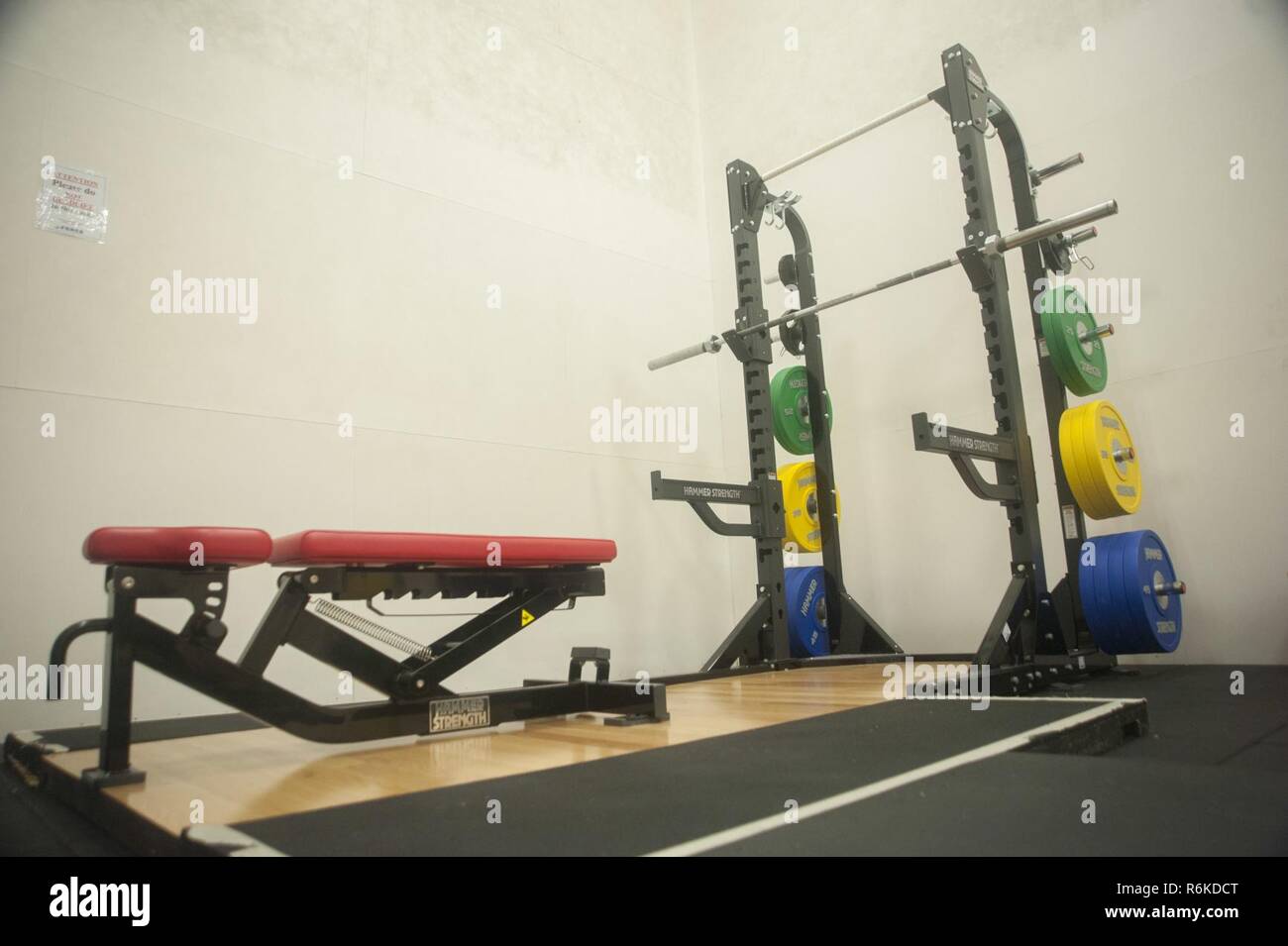 New Weightlifting Equipment Sits In An Overflow Room At The Risner