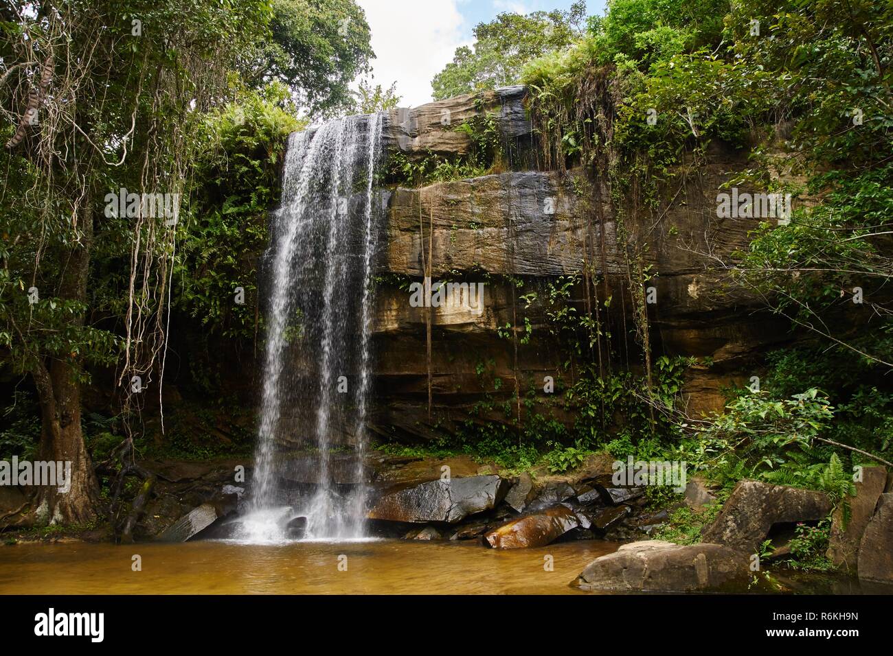 sheldrick waterfall in the shimba hills in kenya Stock Photo Alamy