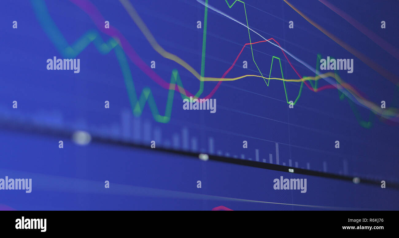 Stock market graph Stock Photo - Alamy