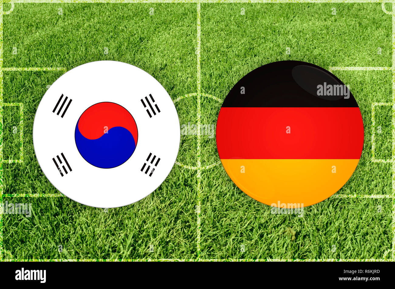 South Korea vs Germany football match Stock Photo Alamy
