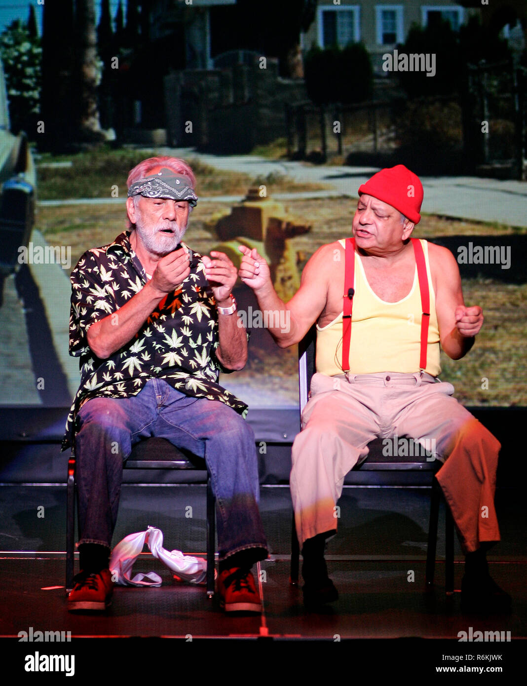 Tommy Chong (L) and Cheech Marin of the famed comic duo Cheech and