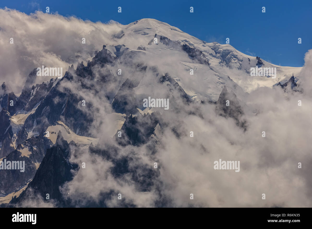 Mont Blanc massif in the French Alps Stock Photo - Alamy