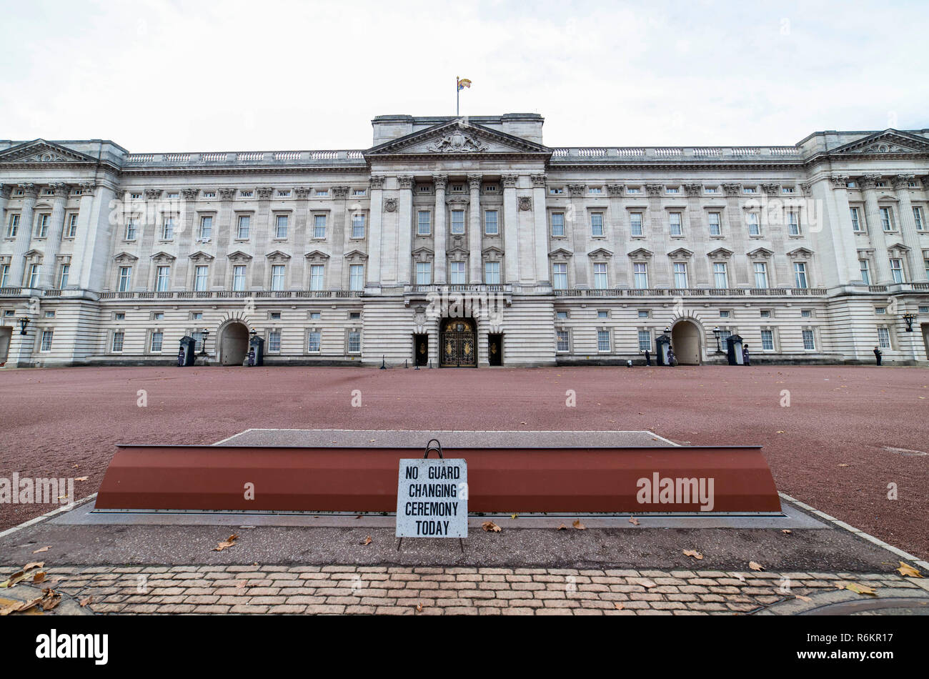 Buckingham Palace also known as Buckingham House, Home of the British Queen and State Rooms with the Victoria Memorial, located in the City of Westminster, London, England, UK. Stock Photo