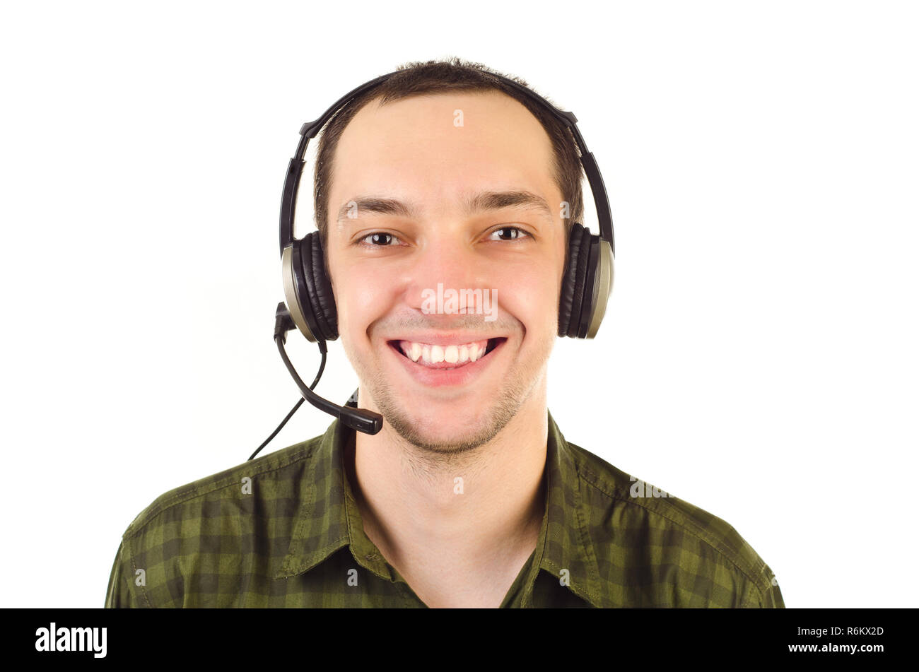 Face with headset hires stock photography and images Alamy