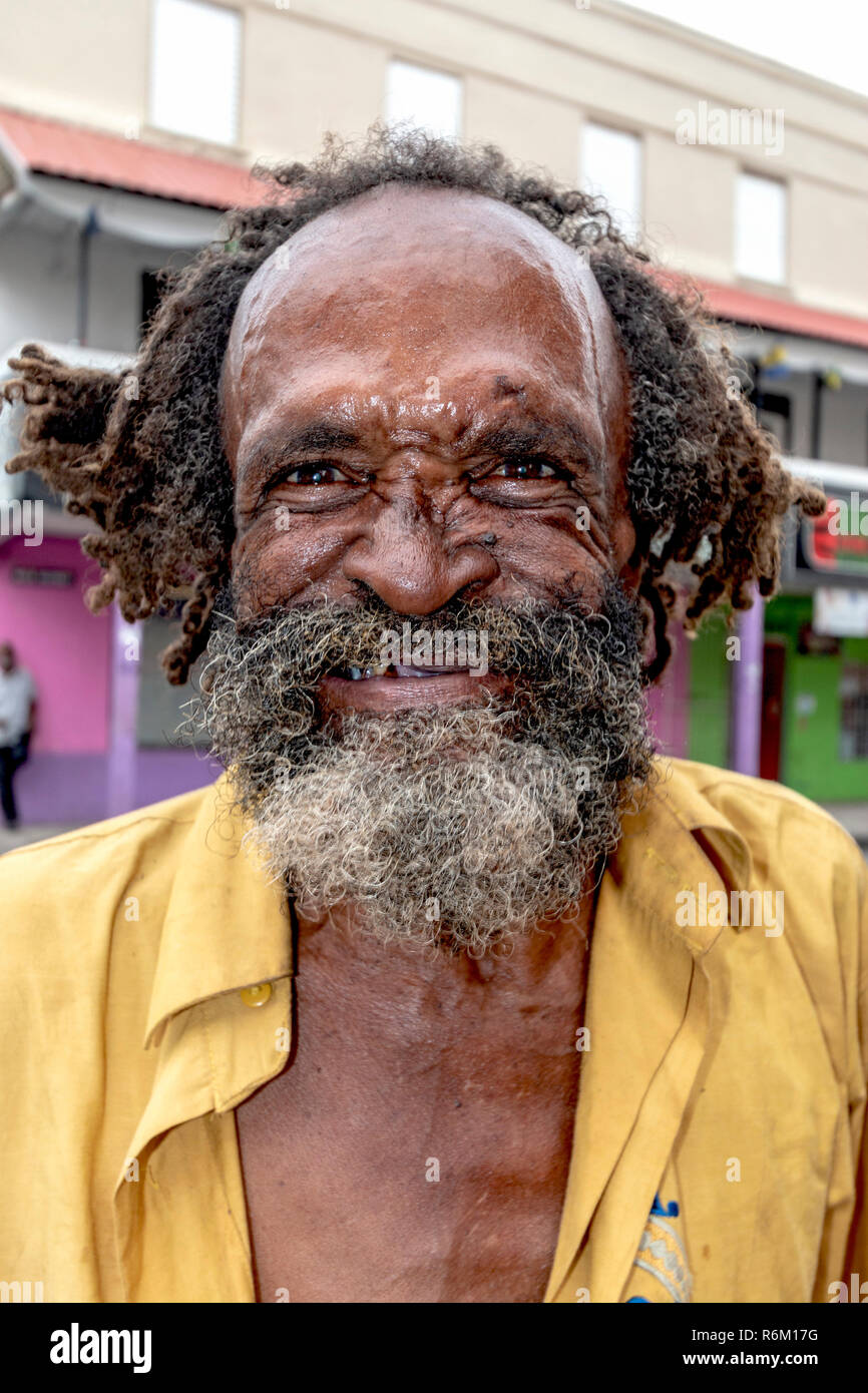 Elderly man on the street in Bridgetown, Barbados Stock Photo Alamy