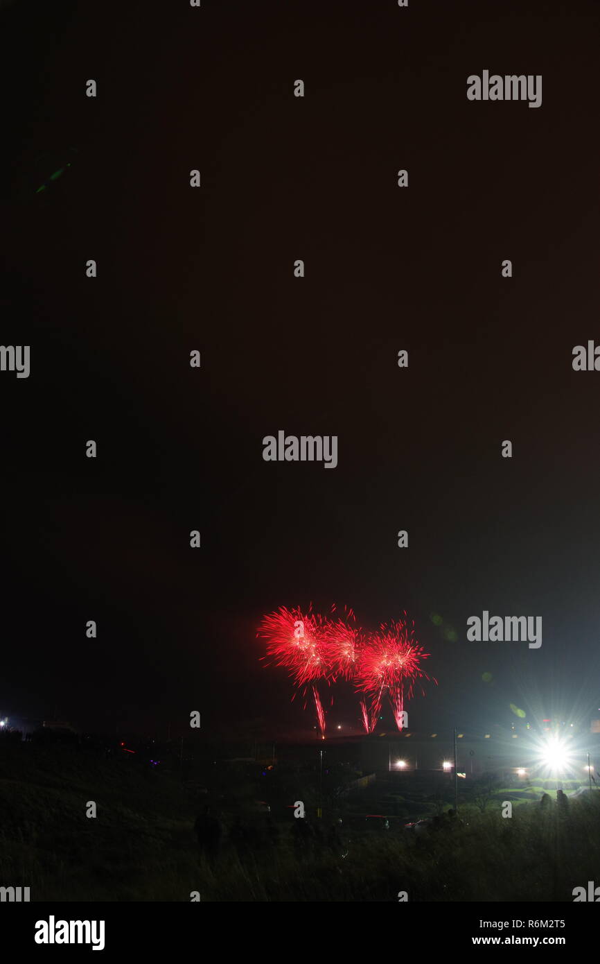 Aberdeen Fireworks Display on Bonfire Night on Beach Boulevard. 5th