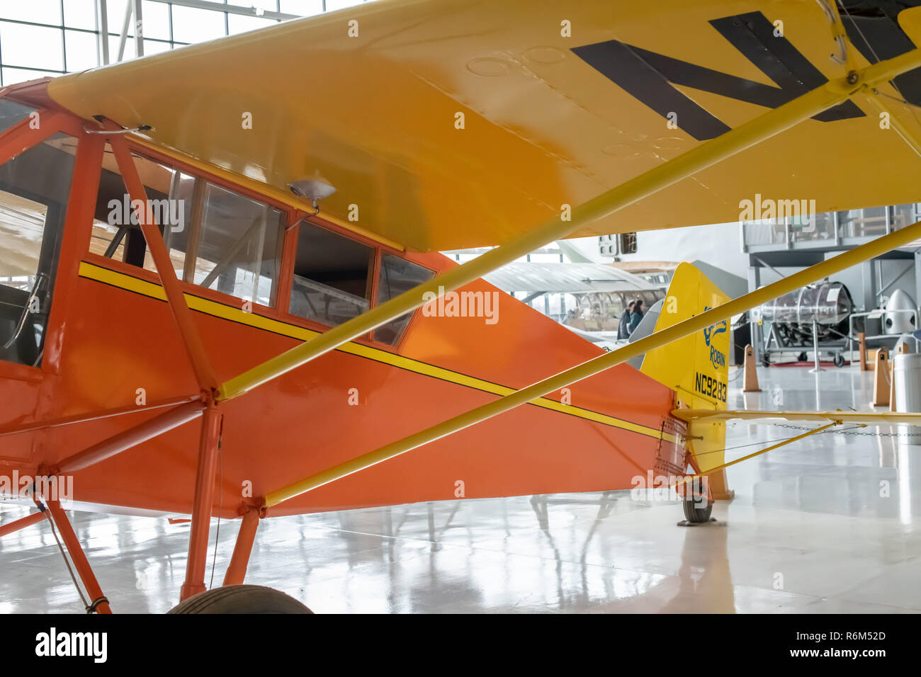 Curtiss Robin B at Evergreen Aviation & Space Museum in McMinnville, Oregon Stock Photo