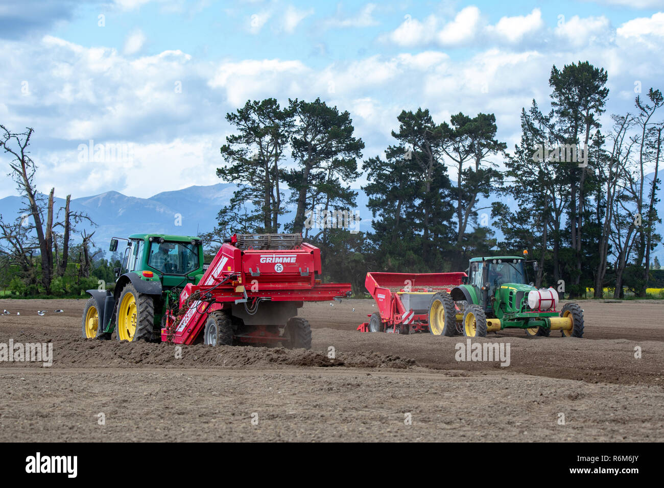Shefffield, Canterbury, New Zealand December 5 2018 John Deere