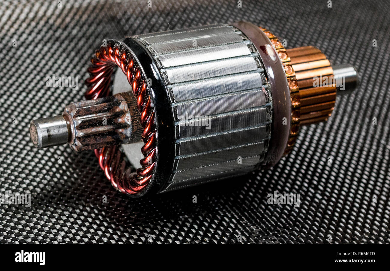 DC motor armature - Stock Image - C026/6658 - Science Photo Library