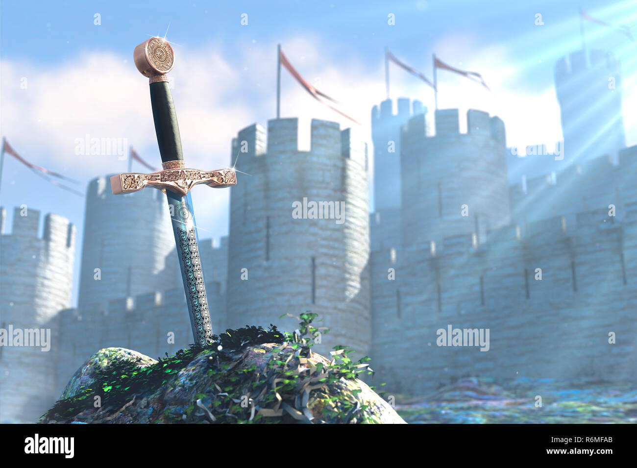 King arthur sword stone hires stock photography and images Alamy