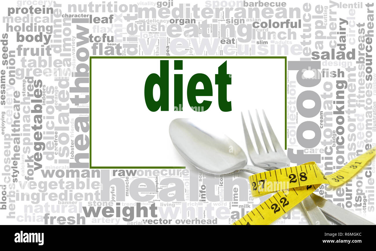 Diet word cloud design Stock Photo Alamy