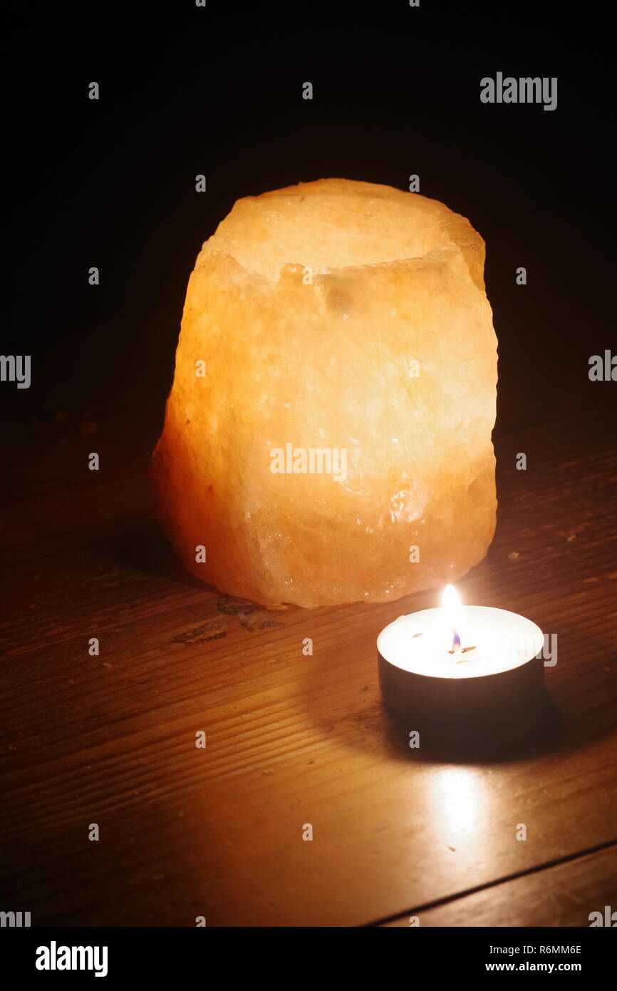 glowing candle holder