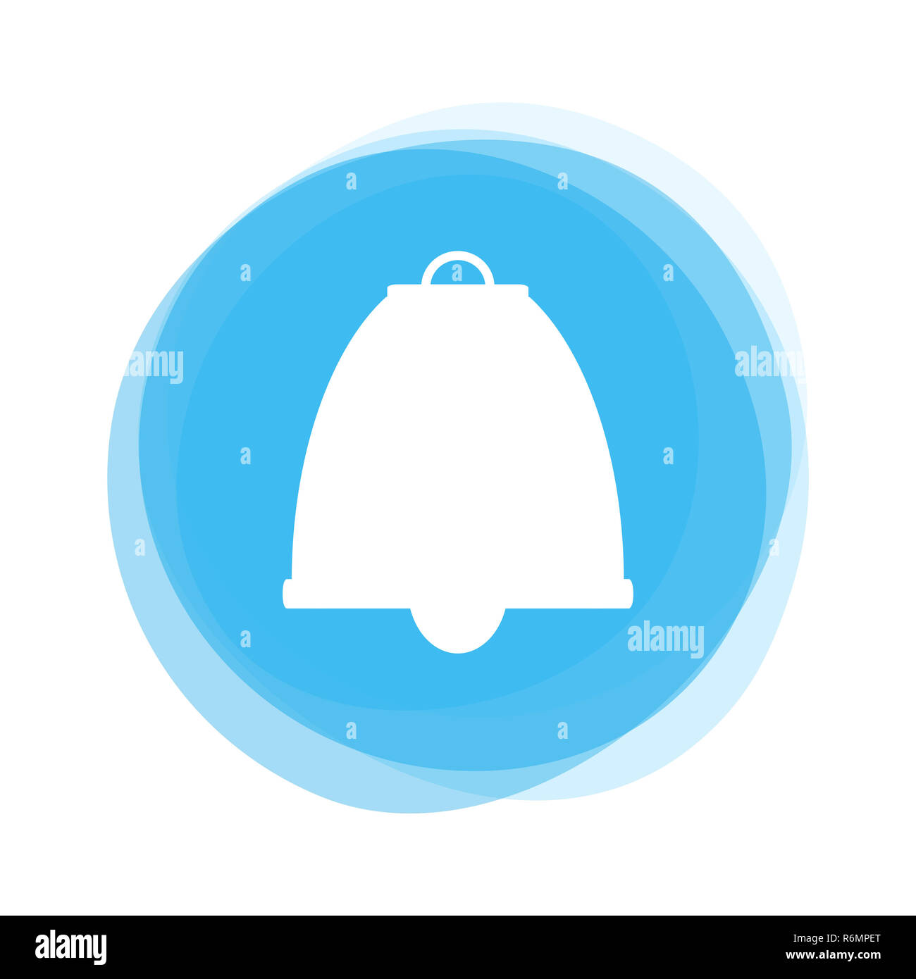 white bell on light blue pin Stock Photo Alamy