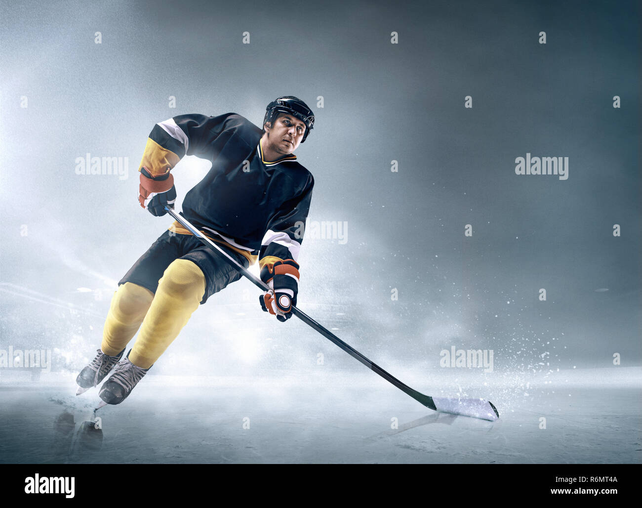 Ice hockey player in action Stock Photo Alamy