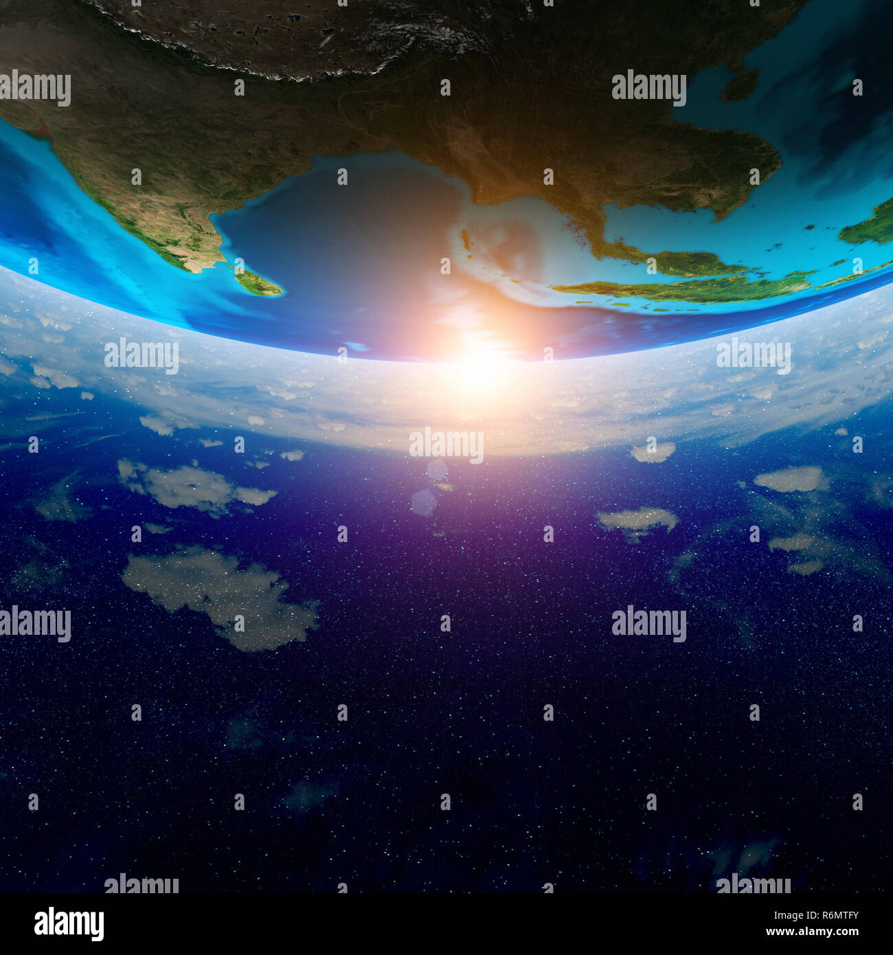 World map 3d rendering planet Stock Photo - Alamy