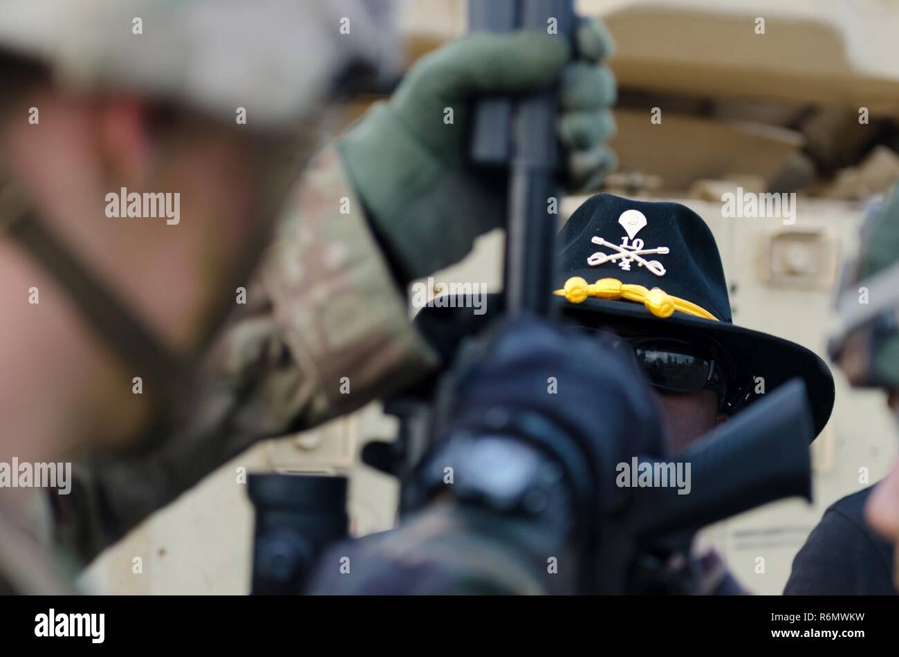 Apache Troop, 4th Squadron, 10th Cavalry Regiment conducts a spur ride ...